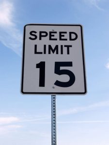 15 mph Speed Limit Sign - Shutterstock