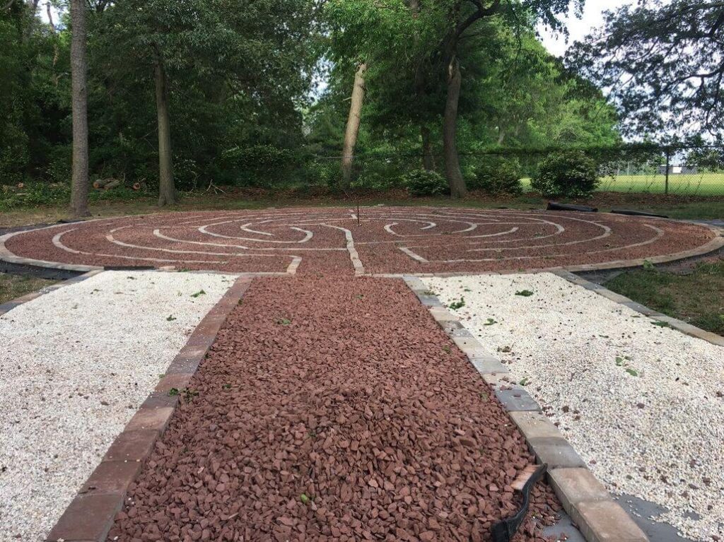 Labyrinth 2021 installation progress.