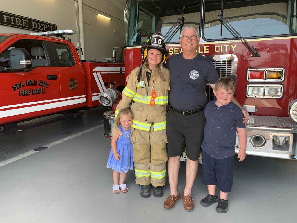 Kerri Comly became Sea Isle City’s first female firefighter this year