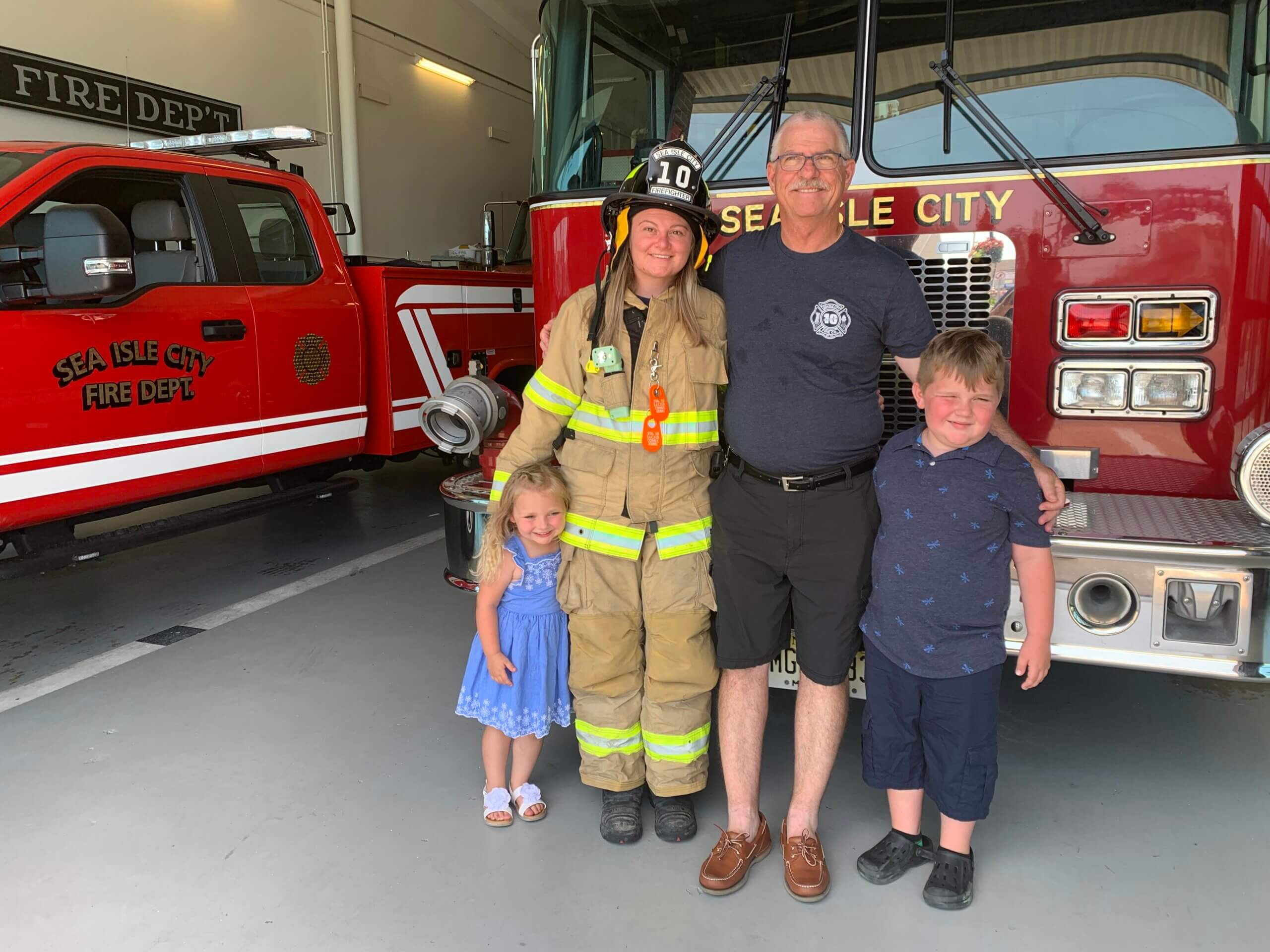 Kerri Comly became Sea Isle City’s first female firefighter this year