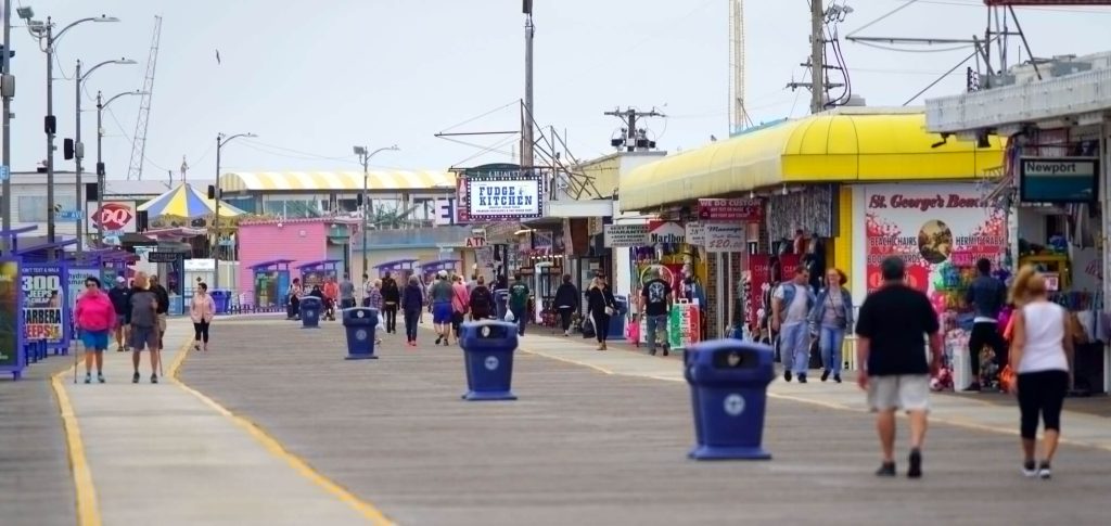 Post-Labor Day crowd on North Wildwood Boardwalk Sept. 5