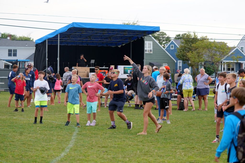 Community members were treated to games