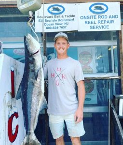 James Wooley and his 36-pound cobia.