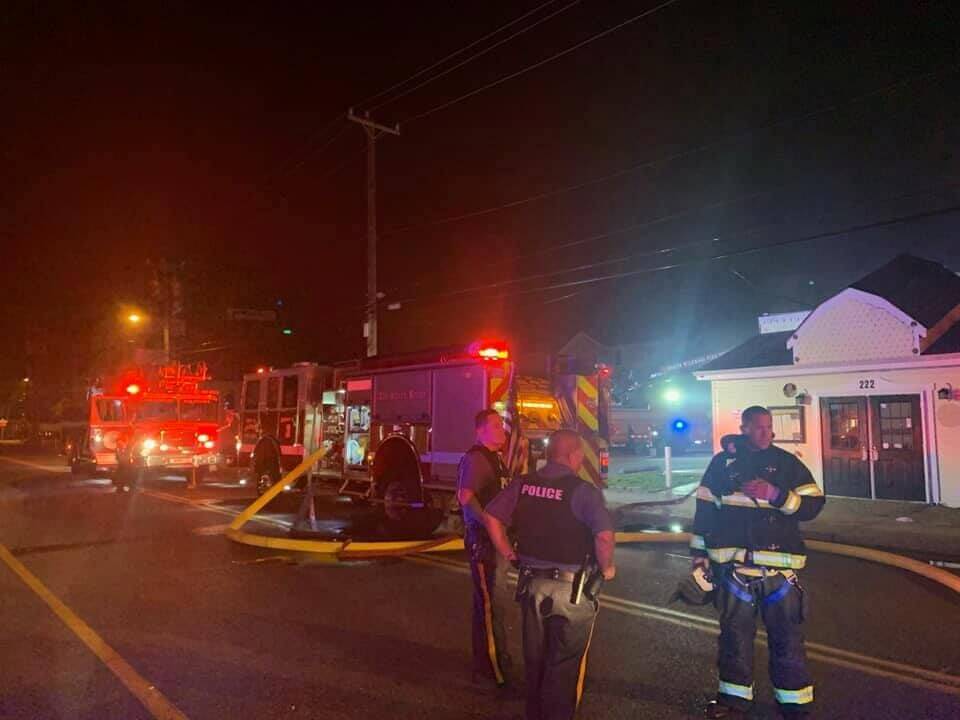 Firefighters responded to the former Colleen's Restaurant