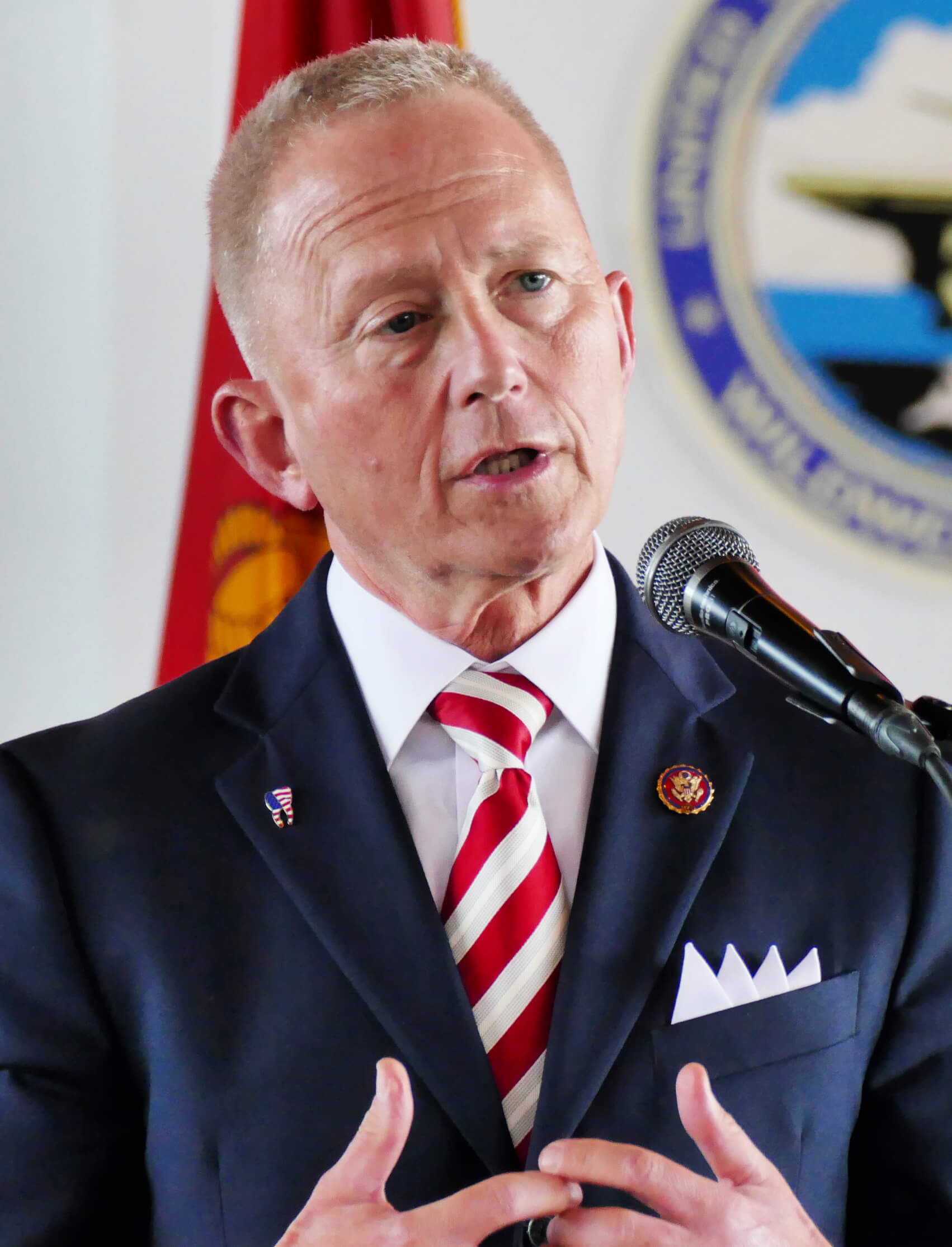 U.S. Rep. Jeff Van Drew at Cape May County Veterans Day ceremony Nov. 11.