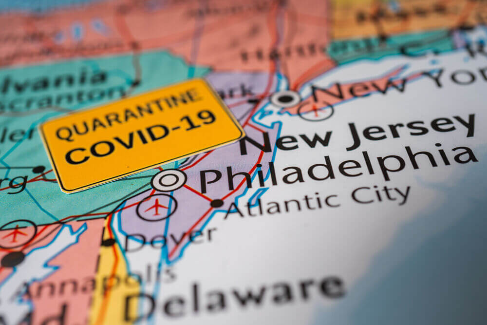 New Jersey state Coronavirus Covid-19 Quarantine