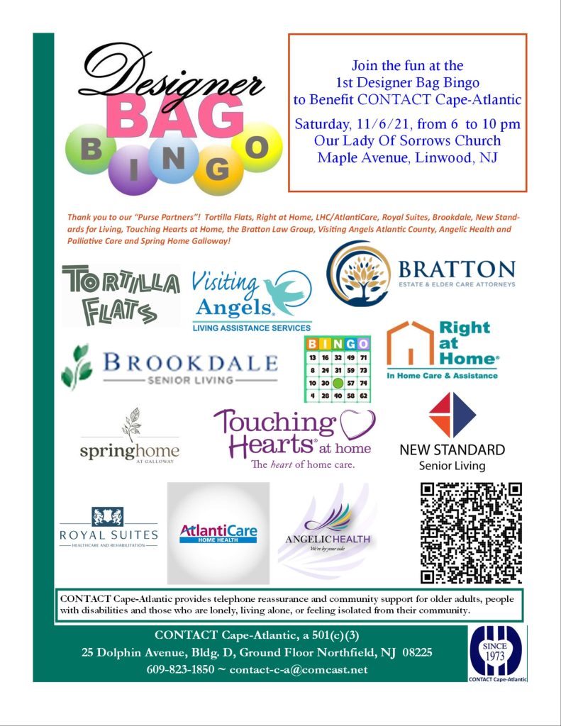 Designer Bag Bingo to benefit CONTACT Cape-Atlantic