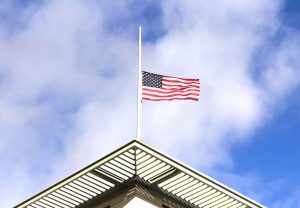 Haff-staff American Flag - Shutterstock
