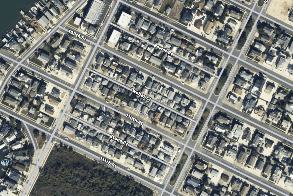 Three blocks of undersize lots