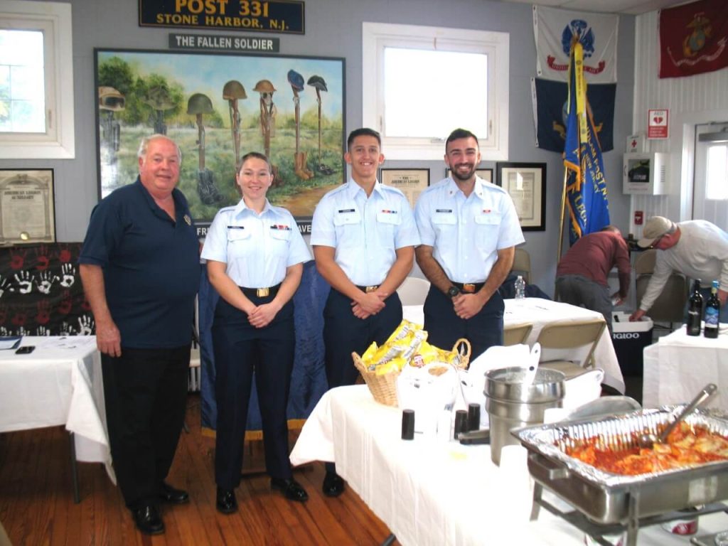 From left to right: Jim Fleishmann (Post 331 program director) and “Home for the Holidays” participants: Sharla Mae Sineath