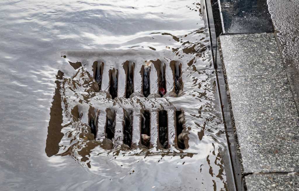 storm drain rain water