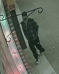 Suspect outside the business. 