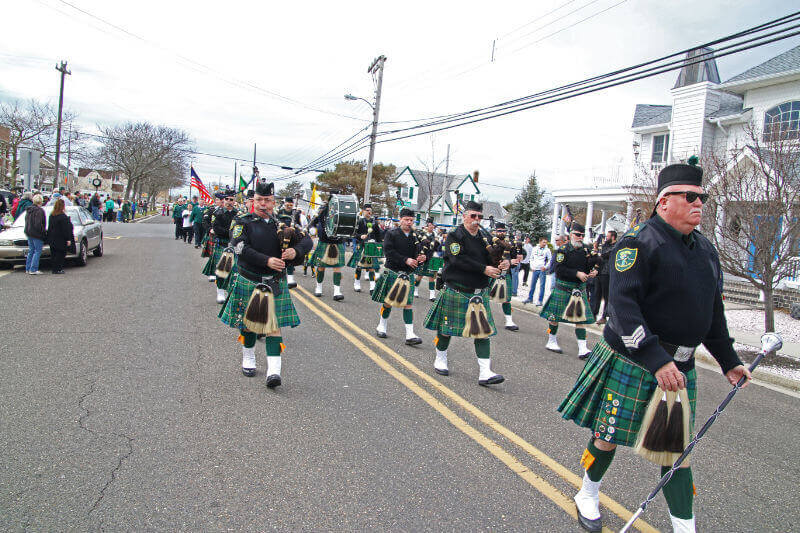 The Wildwood Irish Brigade marches in a past North Wildwood St. Patrick's Day parade. 