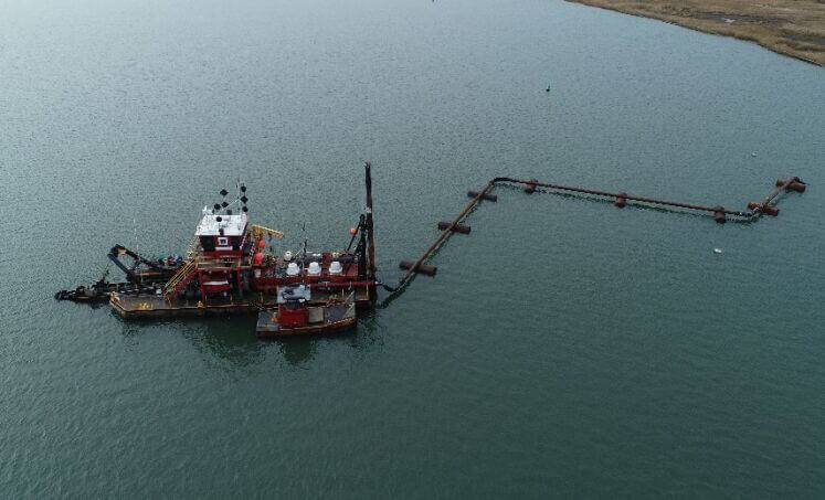 DREDGE IN BAY FILE PHOTO