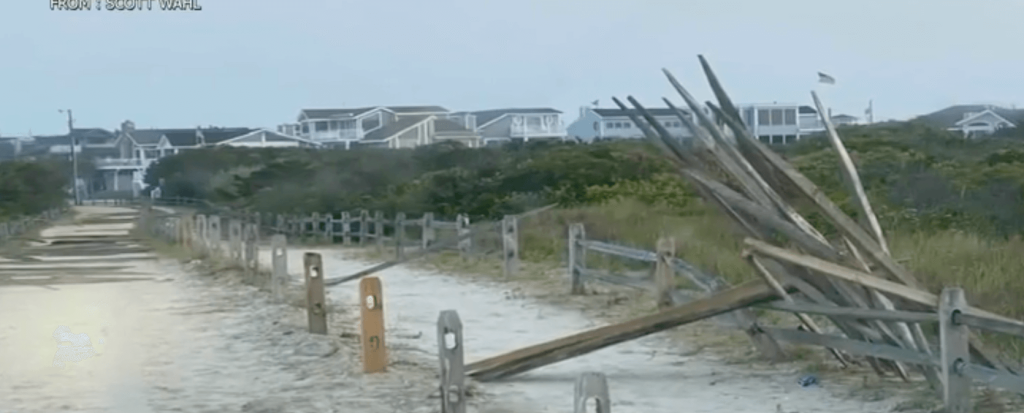 Avalon's beach paths were victims of vandalism