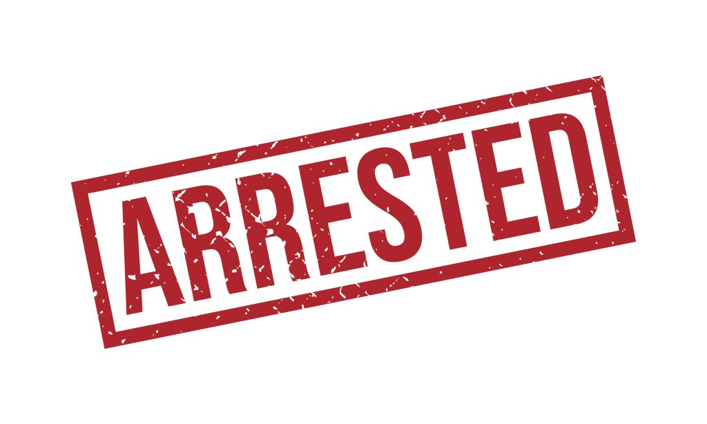 ARRESTED STOCK IMAGE LOGO FILE ARREST