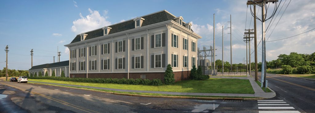 An artist's rendering of the new Cape May substation.