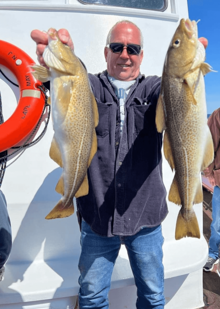 Two nice codfish for this angler.