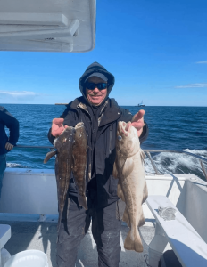 Two blackfish and a pool-winning codfish for this angler.