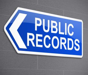 PUBLIC RECORDS STOCK IMAGE