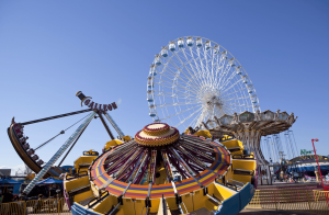 Wonderland Pier and the Ferris wheel where Sanger died.