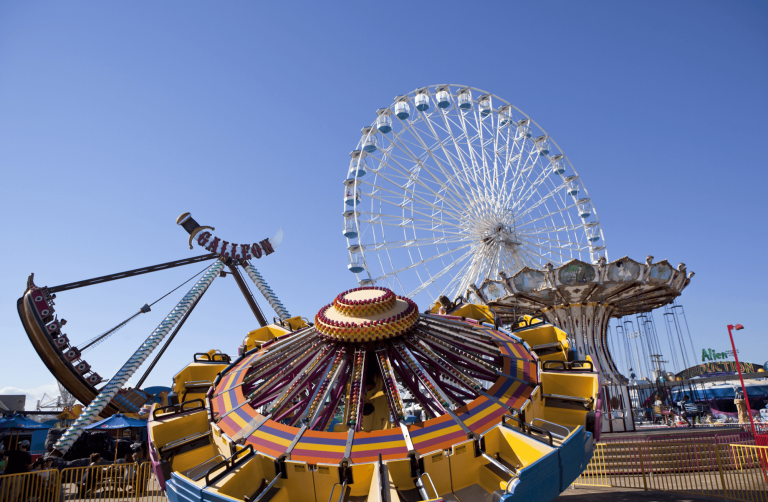 Wonderland Pier and the Ferris wheel where Sanger died.