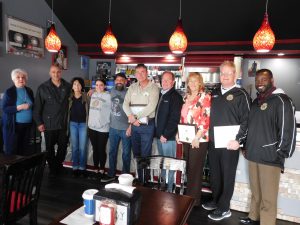 The Lower Township Chamber of Commerce hosted a grand opening ribbon cutting ceremony on May 10 for Bravado Coffee Café located at 2301 Bayshore Road in Villas.From left