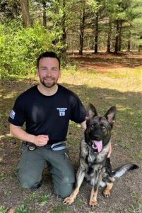 K-9 Quest and Officer Tyler Lavender.