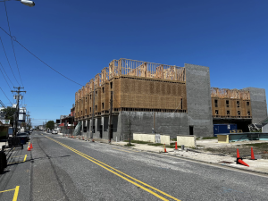 A May 2022 photo of construction underway in the 3600 block of Wildwood's Pacific Avenue. BG Capital