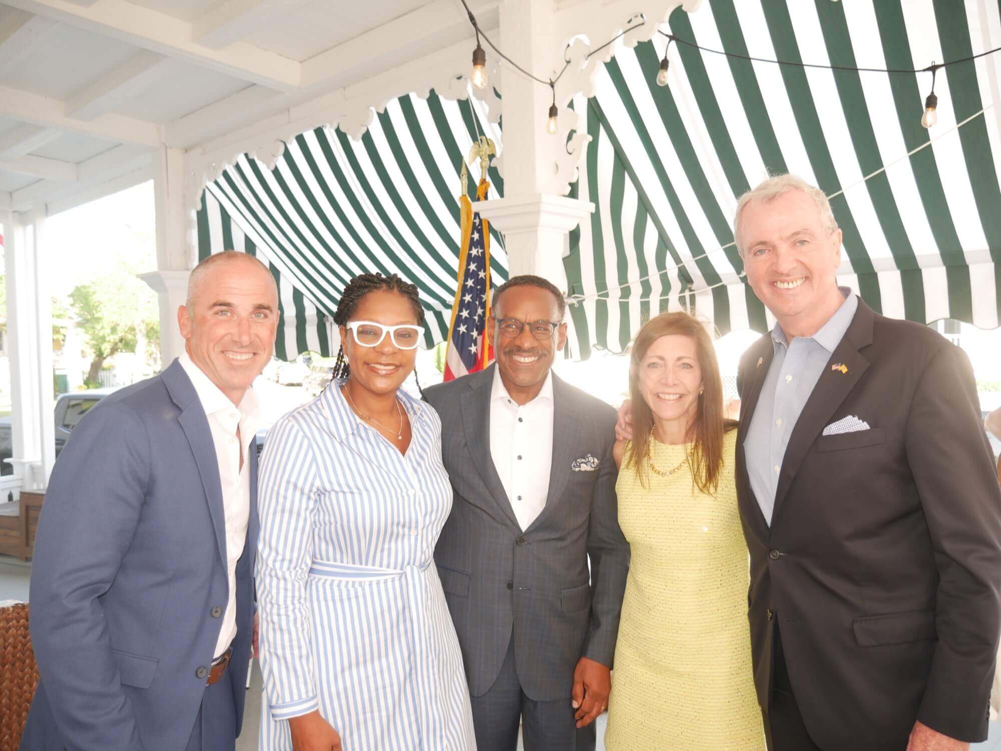 From left: Cape May County Democratic Chairman Dan Kurkowski