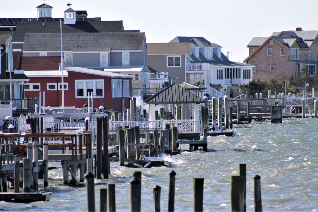 but in some areas of shore communities little stands between rising water and homes beside the marsh