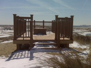  A bird observation deck at Stone Harbor Point