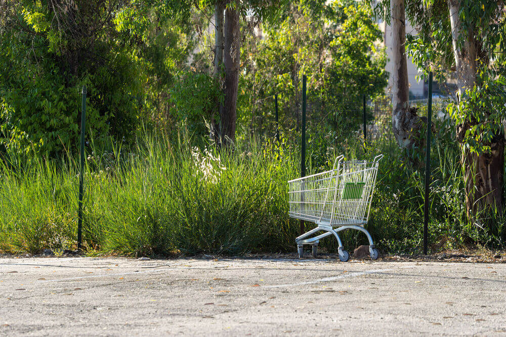 Abandoned Shopping Cart - Shutterstock