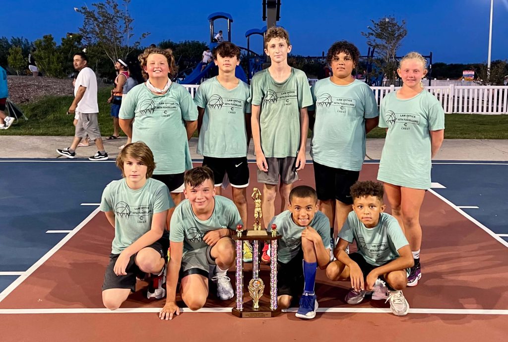 The Law Office of Seth A. Fuscellaro team won the grades 6-8 coed championship in the Wildwood Crest Recreation summer basketball league recently. Pictured are (from left): standing - Crew Fuscellaro