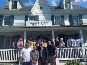 Sen. Cory Booker (D-NJ) at the Harriet Tubman Museum of New Jersey.