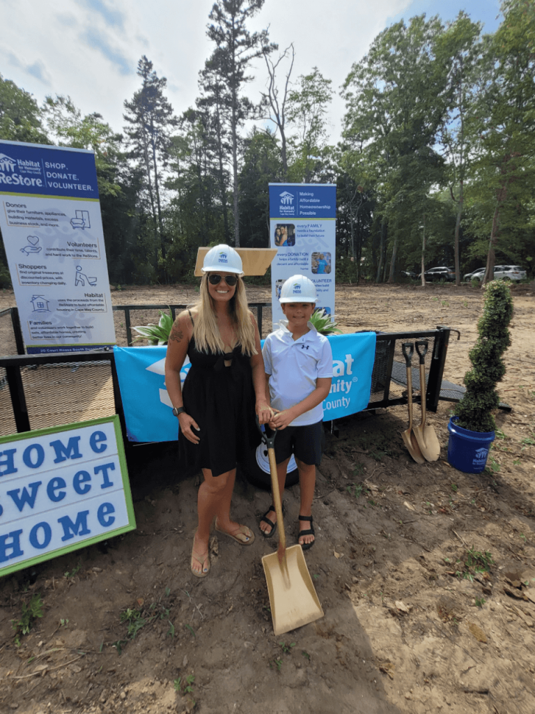 Chelsea and Jackson Berkey are the new homeowners of the 20th house built by Habitat for Humanity in Cape May County. As part of the process