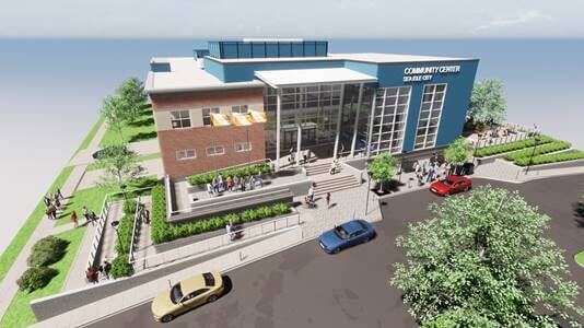 An artist's rendering of the proposed Sea Isle City community center.