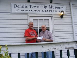 The Dennis Senior Association presents a donation to the township museum in 2017. The museum will now have another curator volunteer to assist in expanding operations.