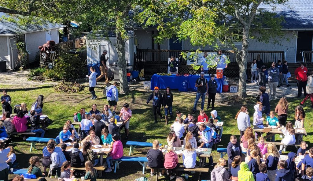 Over 100 local middle school students attend the Student Summit for a hands-on learning experience in marine education at the Nature Center of Cape May Oct. 6.