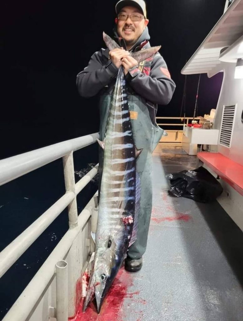 Robin Jung and his big Wahoo.