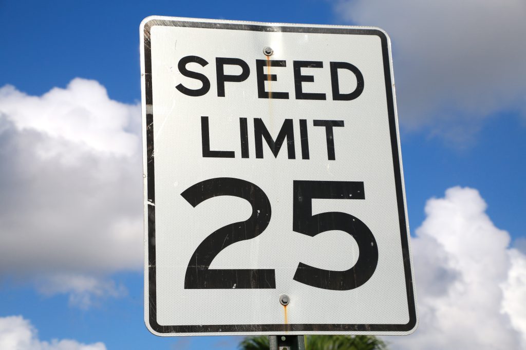 25 mph Speed Limit Sign - Shutterstock