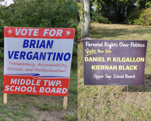 School board candidates have placed yard signs throughout the county for the Nov. 8 School Board Election. ED NOTE: These yard signs are shown as a sample of school board candidate campaign materials and do not reflect the Herald’s endorsement of these candidates.