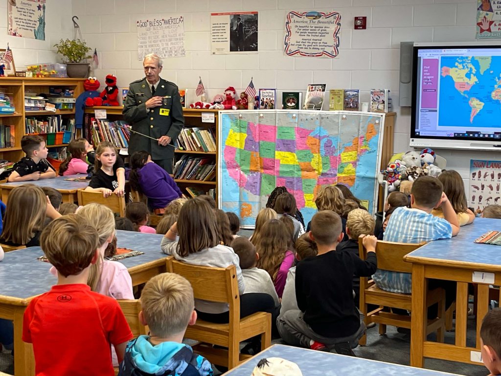 a second grader at Dennis Township Primary Schools