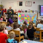 a second grader at Dennis Township Primary Schools