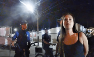 Danielle Oliveira is seen on the bodycam footage of a North Wildwood police officer.