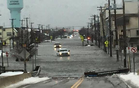 96th Street flooding.