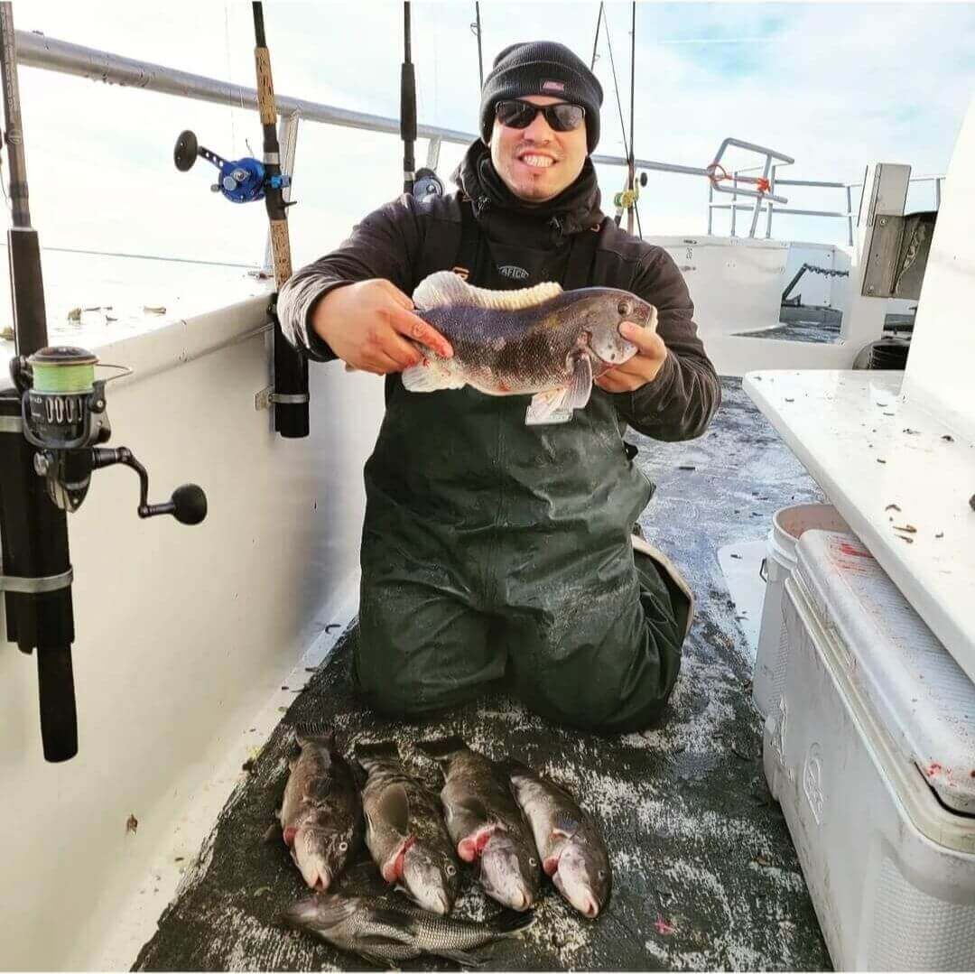 Christian Maldonado with his limit of tog