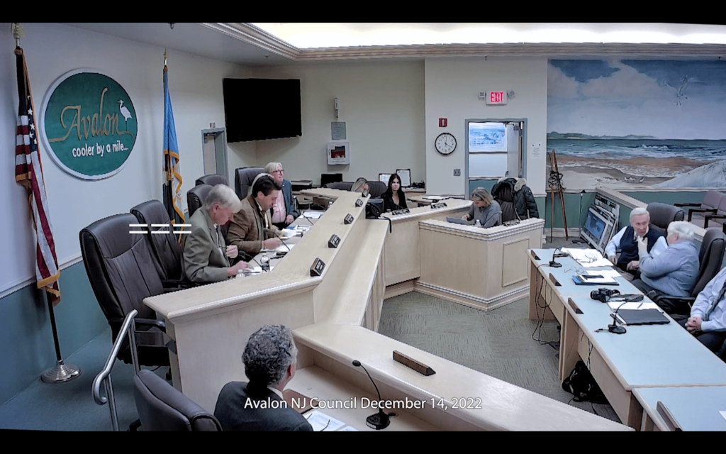 Avalon Borough Council's Dec. 14 meeting