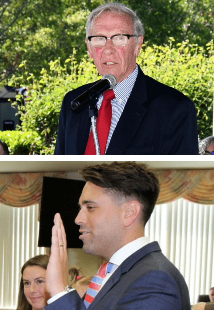 Avalon Mayor Martin Pagliughi (top) and Council President Sam Wierman (bottom). Wierman is also a member of the town's Planning and Zoning Board. 