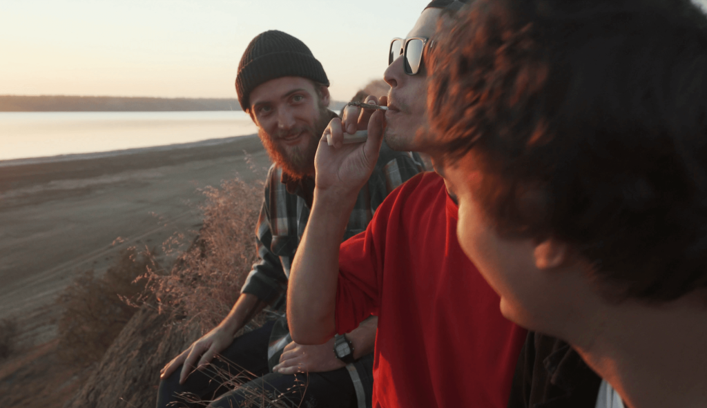 SMOKING WEED AT THE BEACH